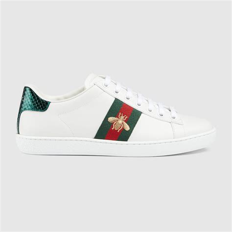 gucci white bee shoes|gucci bee sneakers women's.